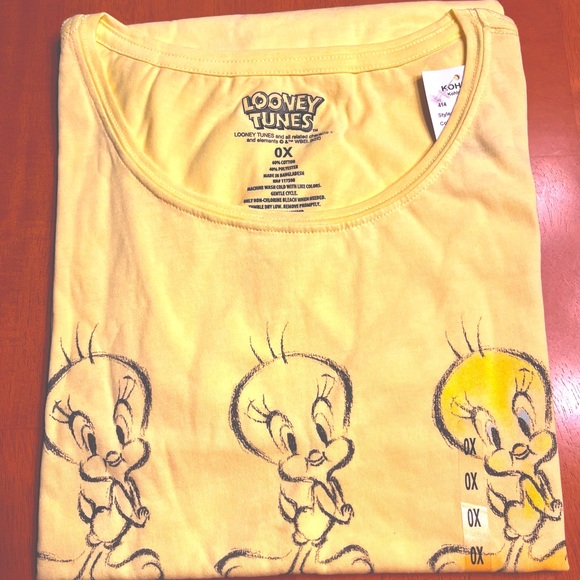 TWEETY BIRD Yellow 3X Tee - Picture 3 of 3